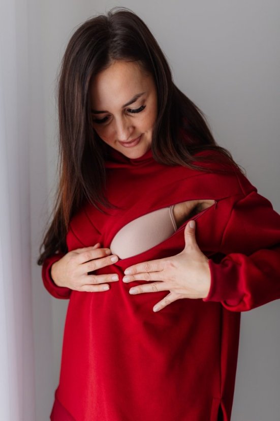 Asymetrická teplá mikina – různé barvy