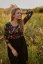 Dress "Bohemia" - gold flowers with black