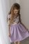 Girls' dress "Bohemia" - LILAC flowers