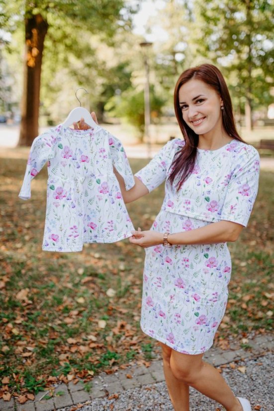 MATCHY nursing dress - painted meadow - Size: XS