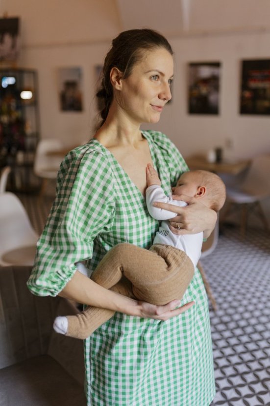 "Tartana" dress - MOTHER AND DAUGHTER - green