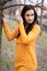 Straight sweater dress - Ocher