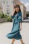 "Boho Breeze" dress - kerosene - Size: M/L, Variant: For breastfeeding, Length of the sleeve: 3/4 - below the elbow, Length: Long, Belt: With a belt, Pockets: without packets