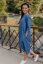 Denim midi dress with pockets - different colors and patterns