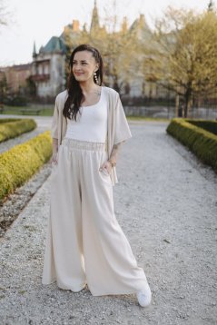 Luxusní lněný kimono set - různé barvy