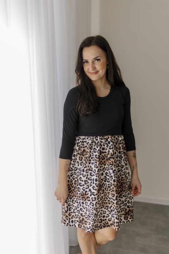 "Bohemia" dress - MOM and DAUGHTER - Leopard - Size: L