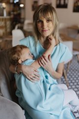 Elegant dress - MOM AND DAUGHTER - Pale blue
