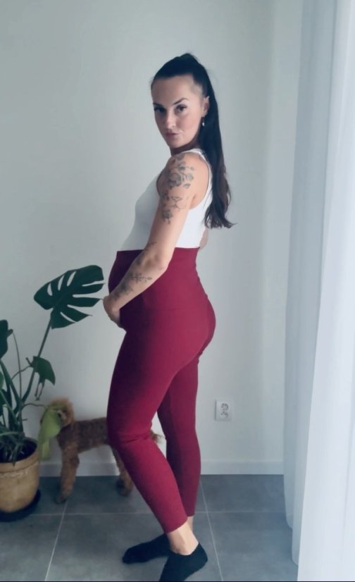 Legíny z žebrovaného úpletu – různé barvy - Velikost: XS