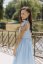 "Aurela romantic" linen dress - baby blue - Size: Custom size