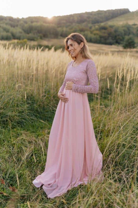 Long formal dress - Old pink