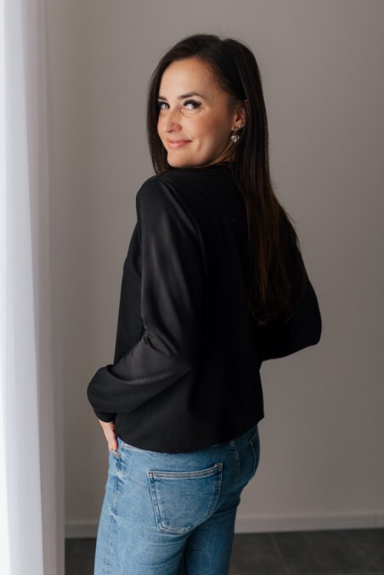 Dámská tenká mikina - černá - Velikost: XL/2XL