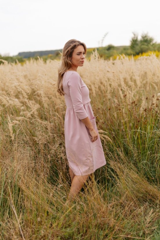 Teplákové MIDI šaty – Různé barvy - Velikost: 2XL