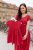 Maxi BOHO muslin dress - MOM AND DAUGHTER - dark red