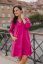 Oversize A-line dress with a neckline - various colors