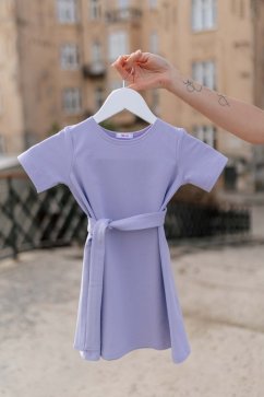 Girls' dress "Luna" basic - Lilac