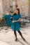 "Luna" Basic Dress - MUM AND DAUGHTER – Petrol - Size: XS/S