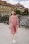 "Boho Breeze" dress MUM AND DAUGHTER - dark old pink - Size: XS/S