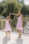 "Aurela romantic" linen dress MUM AND DAUGHTER - baby pink - Size: M