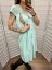 Knitted dress "Valencia" - light mint - Size: 3XL/4XL