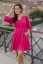 A-line oversize dress with a neckline - MOM and DAUGHTER - different colors - Size: 3XL/4XL