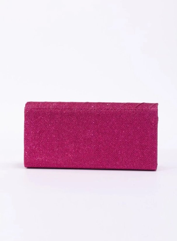 Elegantní třpytivá kabelka - fuchsia