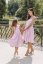 "Aurela romantic" linen dress MUM AND DAUGHTER - baby pink - Size: M