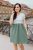 Dress "Bohemia" Muslin - mint leaves