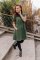 Oversized A-line dress - Army green