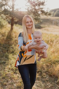 Asymetrická tunika – boho brown