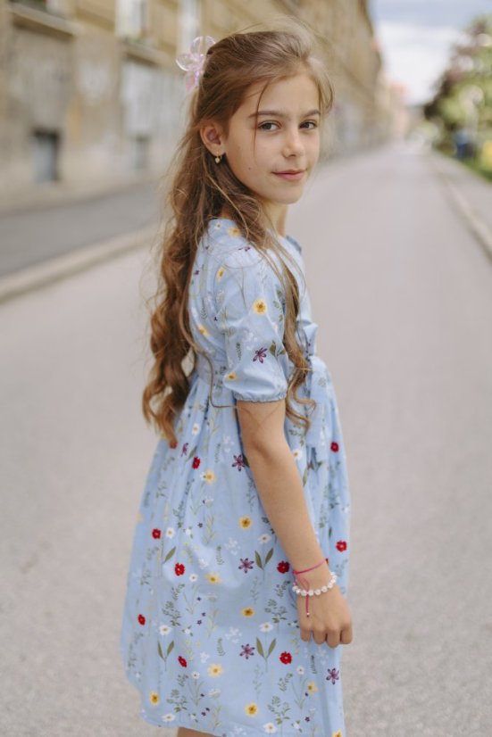 Children's wrap dress - various colors and patterns