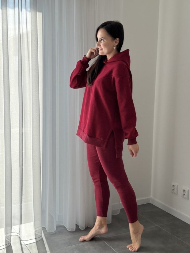 Asymetrická teplá kojicí mikina – různé barvy - Velikost: UNI