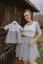 MATCHY formal nursing dress - white - grey - Size: 2XL