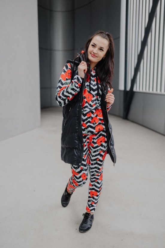 Tepláková souprava  - máky