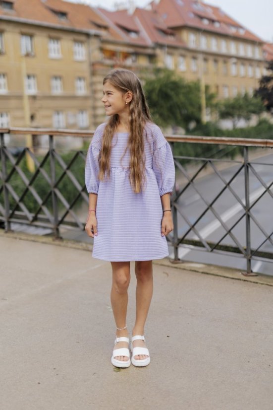 Dívčí šaty "Maison Waffle" - lila