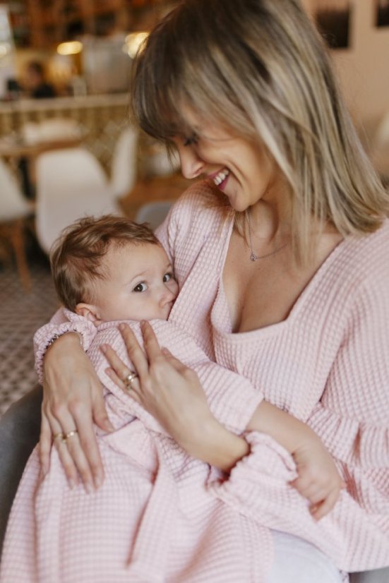 Waffle PUFF dress - MOM AND DAUGHTER - different colors