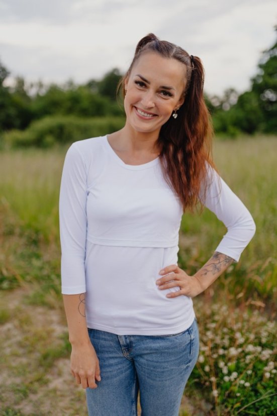 Knitted T-shirt - white