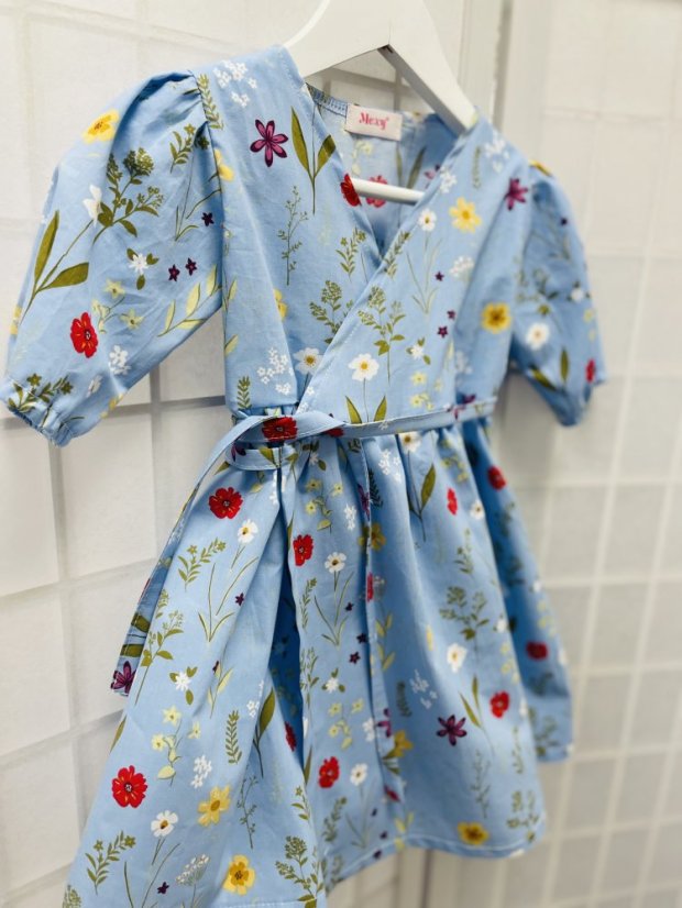 Children's wrap dress - various colors and patterns