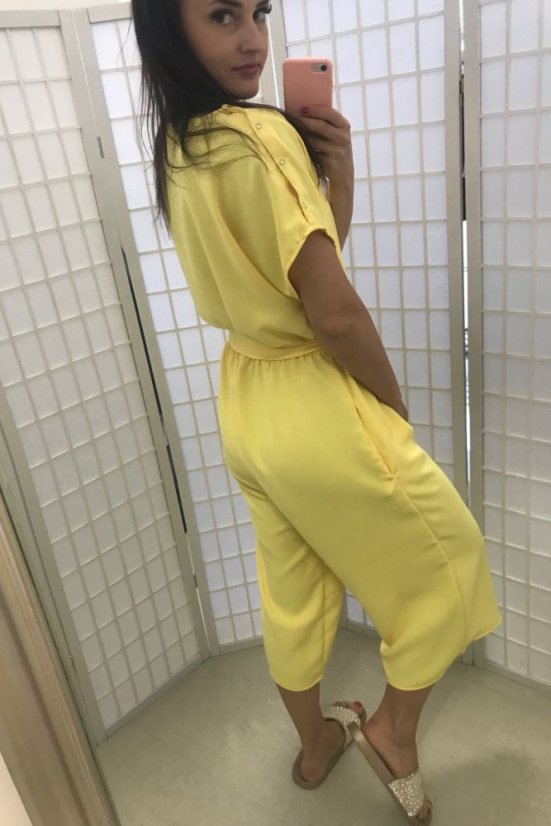 Elegant nursing jumpsuit- yellow - Size: UNI 1 (XS - M)