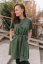 "Luna" Basic Dress - MUM AND DAUGHTER – Army green - Size: M/L