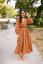 “Boho Cotton” Dress – Caramel - Size: XS/S