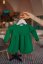 Dívčí teplákové šaty basic - zelené - Velikost dětské oblečení: 56-62