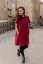 "Luna" Basic Dress - MUM AND DAUGHTER – Burgundy - Size: 3XL/4XL