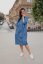 Denim midi dress with pockets - different colors and patterns