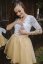 Formal dress "Grace" - white - gold - Size: XS