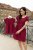 Cotton Dress "Waffle" - MOM AND DAUGHTER - berry