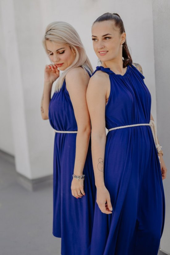 Bamboo dress - royal blue - Size: UNI, Length: Long