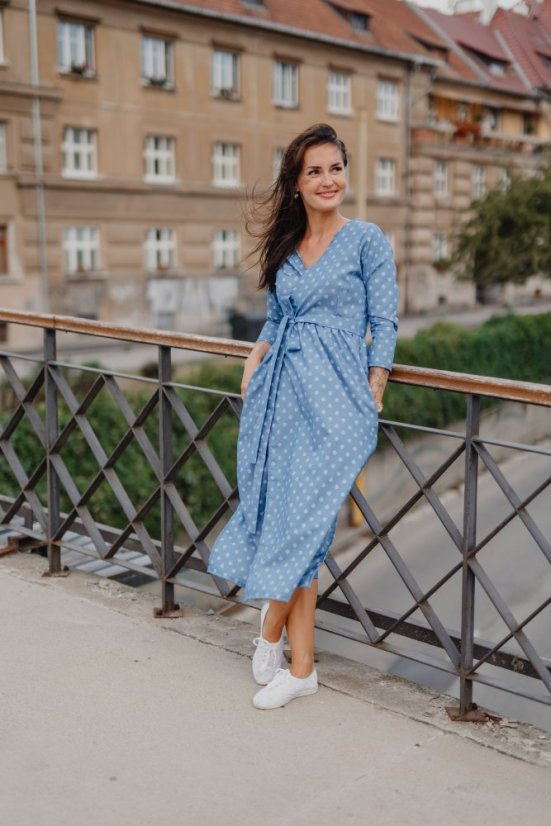 Denim wrap dress - Celeste wrap