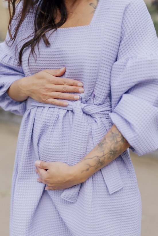 Dress "Maison Waffle" - MOM AND DAUGHTER - lila - Size: XS/S