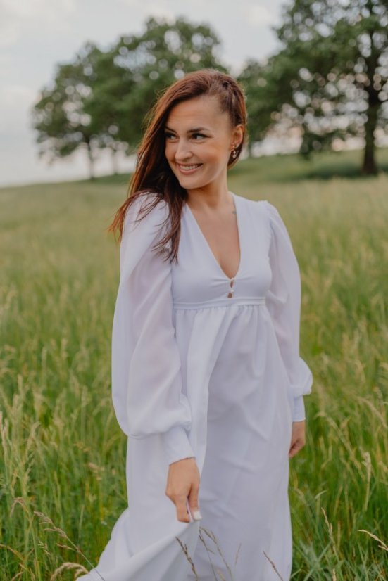 Svatební šaty – Antika - Velikosť S - Velikost: S