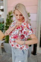 Lněná halenka a dětské šátky - MÁMA A DCERA – Různé barvy a vzory
